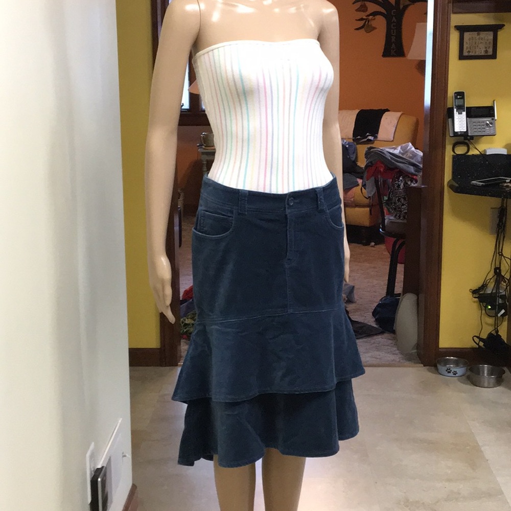 H&M super soft high low blue skirt LAST CHANCE